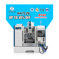 China Aangepaste Xh7126 Hobby Cnc Universele Freesmachine Enkele Spindel Met Gsk Besturingssysteem Bt40 Taper Verticaal Type