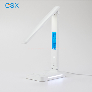 Csx โคมไฟตั้งโต๊ะ LED ระบบสัมผัสคุณภาพสูงพร้อมที่ชาร์จไร้สายสำหรับ <span class=keywords><strong>iPhone</strong></span> ที่ชาร์จโทรศัพท์มือถือ Lampe de Bureau ไฟกลางคืนสีสันสดใส - Product Image 1