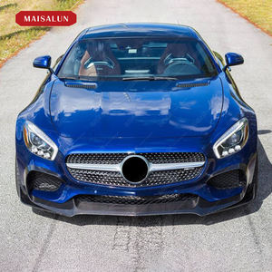 Kit fibra di carbonio di fascia alta stile RZ per Mercedes-Benz AMG <span class=keywords><strong>GT</strong></span> <span class=keywords><strong>2018</strong></span> 2019 2020 con gonna anteriore lato lato lato del labbro diffusore posteriore - Product Image 3