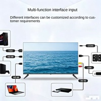 Téléviseur intelligent LED 17 pouces haute définition sans cadre, fréquence de rafraîchissement 60 Hz, 1080p, Android, WiFi sans fil, Smart TV