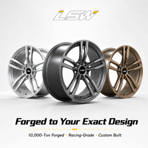 ล้อฟอร์จ LS8140 ทรง OEM ขนาด 18 19 20 นิ้ว สี Gunmetal ขอบขัดเงา อัลลอยด์ 5x112 5x120 ET20 ET35 สำหรับ Mercedes BMW Audi - Product Image 5