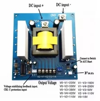 Onduleur de batterie de voiture DC à AC 1000W DC 12V 24V à AC 110V 220V 380V 420V Convertisseur de carte onduleur haute fréquence 1000W