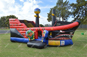 Glissières gonflables de bateau de pirate gonflable de maison de videur de saut de jeu gonflable commercial pour le <span class=keywords><strong>parc</strong></span> d'attractions d'enfants - Product Image 3