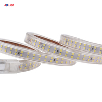Bande lumineuse LED extérieure étanche IP65, 50 m, 240 LED/m, blanc chaud 6500K, compatible avec commande tactile/télécommande/application, AC110V/220V