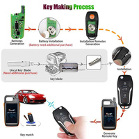Clé télécommande Xhorse XEFO01EN Super pour Ford Style Flip 4 boutons avec puce Super intégrée
