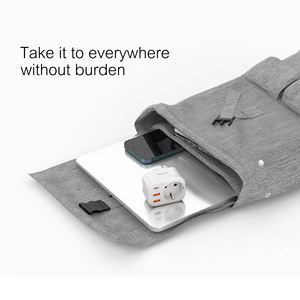 Waf 3 ps पावर सॉकेट प्लग के साथ pd 20w दीवार आउटलेट एक्सटेंंडर 3 यूएसबी दीवार प्लग - Product Image 4