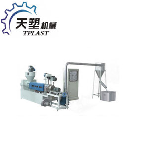 ממוחזר קניות תיק פסולת PE סרט PP ABS אחד-בורג רוח קירור מחזור מכונת פלסטיק גרנולות פירור pelletizer - Product Image 1