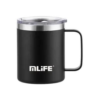 Leak proof BPA free double wall stainless steel thermos coffee mug 350ml