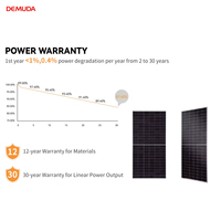 Module PV monocristallin HJT demi-cellule bifacial double verre DEMUDA 700W 705W 710W 715W 720W 210mm 132 cellules
