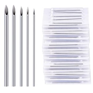 100 Agujas Desechables Profesionales para Perforaciones Corporales de Calibres 12G, 13G, 14G, 16G, 18G y 20G para Oreja, Ombligo, Nariz, Labio y Pezón - Product Image 1