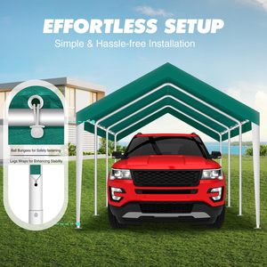 Bâche de remplacement 10x20 pieds <span class=keywords><strong>pour</strong></span> abri de voiture |   Bâche de protection supérieure robuste, imperméable et anti-UV50+ - Product Image 2
