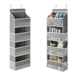 Organizador <span class=keywords><strong>de</strong></span> <span class=keywords><strong>Pared</strong></span> Colgante Anticaídas, Cesta <span class=keywords><strong>de</strong></span> Almacenamiento para Gabinete con Bolsillos Laterales y Bolsas <span class=keywords><strong>de</strong></span> Malla - Product Image 4