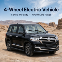 Voiture électrique à 4 roues fermée 2026 avec climatiseur, véhicule hybride essence-électrique