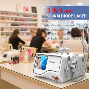 2026 60 W 980nm Máquina Láser Diodo Vascular de 980nm para Eliminación de Arañas Vasculares y Hongos en <span class=keywords><strong>las</strong></span> Uñas, Láser Podológico para Salón y Clínica - Product Image 1