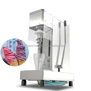 Soft Swirl Drill Fresh Real Fruit Freeze Frozen Yogurt Ice Cream Blending Blender Machine For Ice Cream