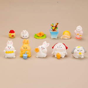 Adornos pequeños <span class=keywords><strong>de</strong></span> paisaje KI Zhuojing, <span class=keywords><strong>animales</strong></span> adorables, conejos <span class=keywords><strong>de</strong></span> dibujos animados para el Festival <span class=keywords><strong>de</strong></span> Medio <span class=keywords><strong>Otoño</strong></span>, pasteles <span class=keywords><strong>de</strong></span> luna para jardín - Product Image 1