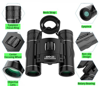 Binoculares de Largo Alcance de Alta Potencia con Adaptador para Teléfono, Mini Binoculares Compactos de Bolsillo para Caza, Conciertos, Teatro, Ópera y Actividades al Aire Libre