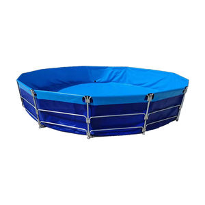 Aquacultuur Bovengronds Plastic Kunstmatige Ronde Gegalvaniseerde Canvas Visvijver Voering Zeil <span class=keywords><strong>Aquarium</strong></span> Boerderij - Product Image 1