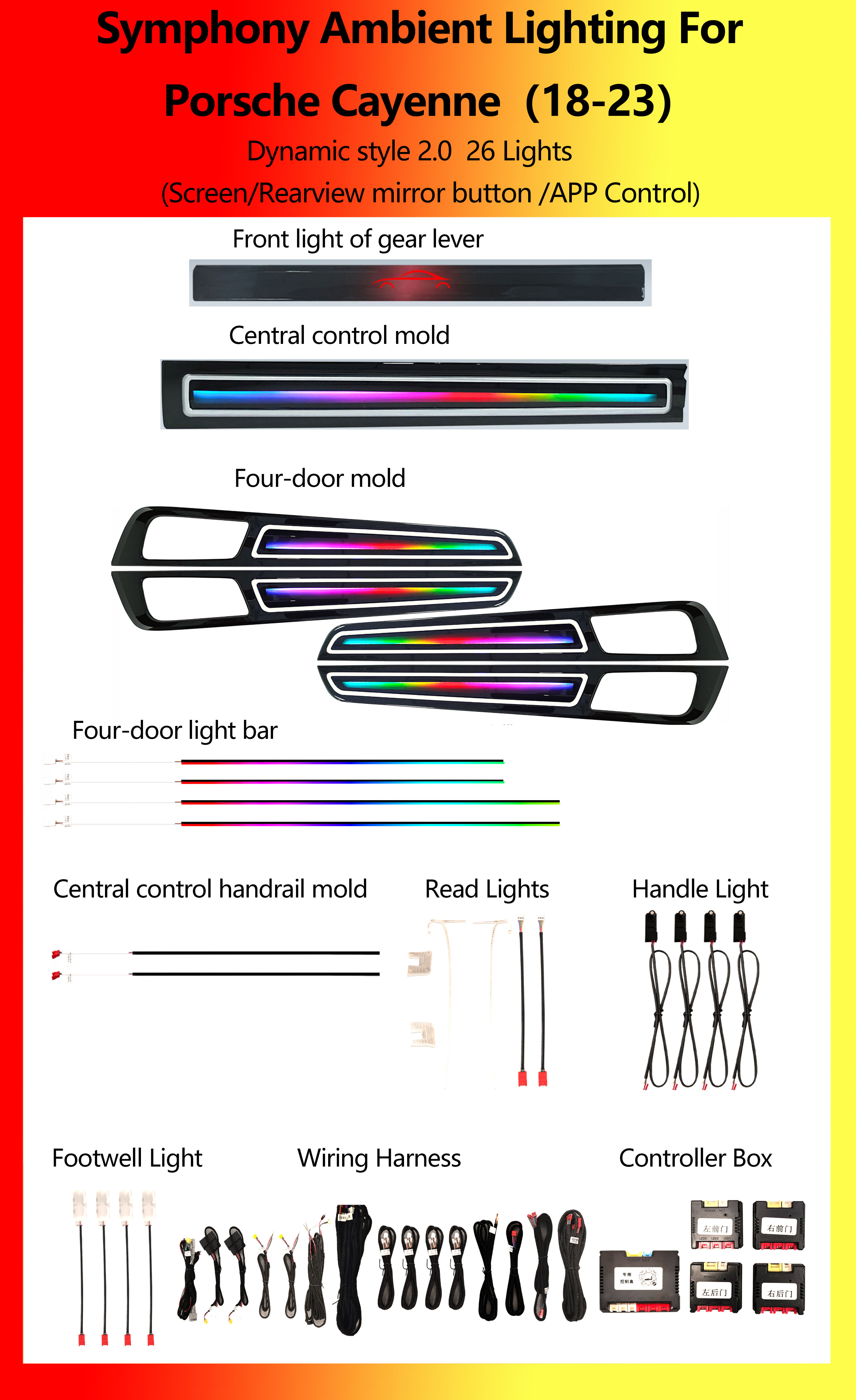 Porsche Cayenne Dynamic 2.0 Symphonie 26 Lumières