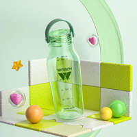 Nouvelle Bouteille d'Eau en Plastique Minimaliste 2026, Personnalisable, Réutilisable, Sans BPA, Anti-Fuite, pour Boire Directement en Voyage et Activités de Plein Air