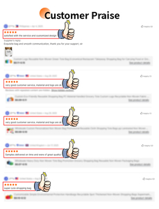 Sac fourre-tout réutilisable en tissu non tissé recyclé imprimé sur mesure avec logo personnalisé, sac de courses écologique pour supermarché - Product Image 5