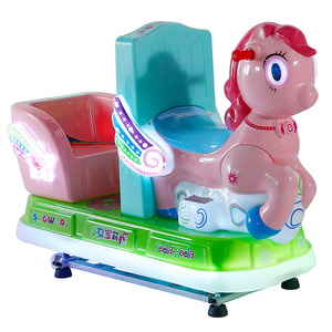 LYER2355 due posti meccanico corsa di cavalli, sedili doppi acquistare gettoni cavallo, 2 sedili meccanico pony giro a magazzino - Product Image 1