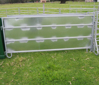Remorque à panneaux pour bétail et moutons galvanisée, utilisable comme enclos portable