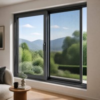 Ventanas Exteriores de Aluminio al por Mayor con Función de Apertura Corredera y Abatible, Mosquitera, Doble Acristalamiento y Aislamiento Acústico - Directo de Fábrica
