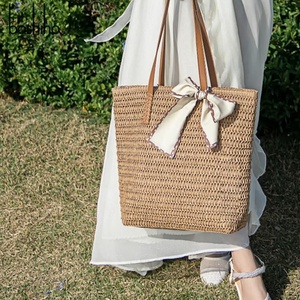 Boshiho Summer Straw <b>Bag</b> Hobo <b>Beach</b> Shoulder <b>Bag</b> <b>Women</b> Vintage Lightweight Foldable Tote <b>Beach</b> <b>Bag</b> for Travel - Product Image 3