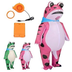 Costume de grenouille gonflable 2026, costume de grenouille amusant à gonfler pour adulte avec pompe à air, grenouille onesie pour adulte pour cosplay - Product Image 5