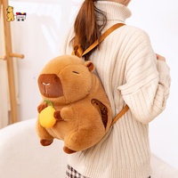Sac à dos en peluche super doux Capybara avec rembourrage en coton PP, design unisexe pour enfants et adultes, vente en gros