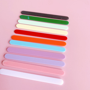 Honey And Sweetness Acrylic Popsicle Sticks Solid Color 10pcs For <b>Cake</b> <b>Decoration</b> Birthday Party Craft <b>Supplies</b> - Product Image 2