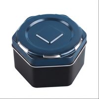 Contenitore Metallico Esagonale Personalizzato con Coperchio Scorrevole, Scatola Vuota in Latta per Cosmetici, Balsamo Labbra, Profumo Solido, Crema, Testato SGS