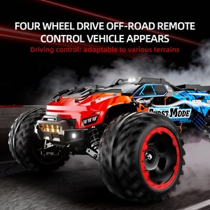 Camion RC 4x4WD à grande échelle 1/10, 2,4 GHz, RTR, grandes roues, vitesse élevée 38 km/h, télécommande, tout-terrain, avec lumières - Product Image 3