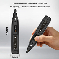 Mini kit d'outils rotatifs sans fil DIY, 8 vitesses, batterie 2.0AH, ensemble de 72 pièces pour le polissage de modèles d'imprimantes 3D