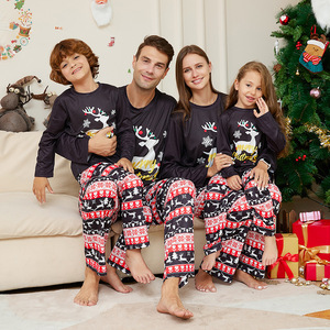 2025 Familien-Weihnachtspyjama-Set aus Baumwolle, Festliche Neujahrs-Schlafbekleidung, Weihnachts-PJs für Männer, Frauen und Kinder - Product Image 2