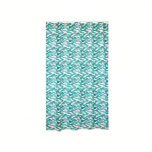 Rideau de douche en tissu polyester Loft, 180x200 cm, imperméable, décoration de salle de bain - Product Image 2