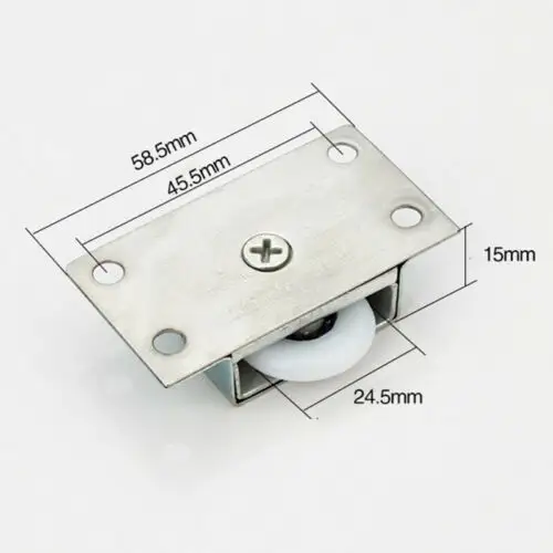 Roulettes de porte coulissante en acier inoxydable, 1 pièce, poulie de placard à roulettes, penderie suspendue en chine