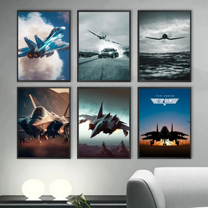 Poster e Stampe su Tela di Aerei da Combattimento Solo per Amanti dell'Esercito, Quadri Moderni per Soggiorno - Product Image 1