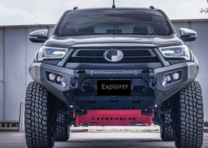 Pare-chocs Avant en Acier pour Hilux 2016-2024 avec Support de Phare LED – Vente Directe d'Usine pour Hilux Revo Rocco Bull Bar 2023 - Product Image 6