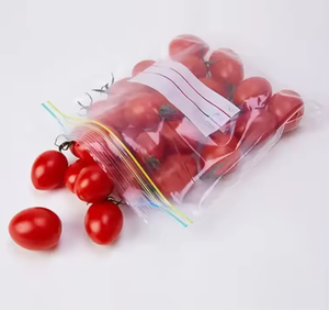 Household Food Grade Transparent Zipper Pouches Ldpe Freezer <b>Bag</b> <b>Zip</b> Lock Plastic <b>Bag</b> With Custom Logo - Product Image 1