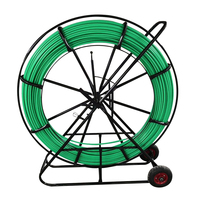 OEM Prix compétitif 11mm*100m Tige de tirage en fibre de verre pour conduits, fil de tirage, outil de tirage de câbles, tiges de tirage de câbles en fibre de verre, bobine de serpentin pour cavités