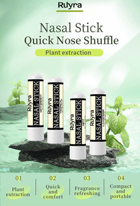 コールドプレス100％ピュアペパーミントリーフエッセンシャルオイル鼻スティック、ハーブフルーティーな香り、アロマセラピー、リフレッシュ、リラックス - Product Image 4