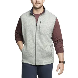 Oem Custom Wholesale New Arrival Wool Plain Knitting Preppy Style Vintage Casual Style Sweater Vest For Men