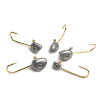 Leurre Micro-organisme Lumineux en Forme de Poisson pour Pêche au Bar en Rivière – Hameçons Jigging Bioniques Miniatures Effet Œil de Poisson