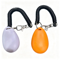 Clicker d'entraînement pour chien en PVC tendance avec dispositif de communication commandant spécifique pour chiens en métal durable
