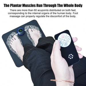 Masseur électrique pour les pieds EMS et tapis de massage avec relaxation musculaire, soulagement de la douleur et réduction du stress - Stimulateur portable pour les pieds - Product Image 3