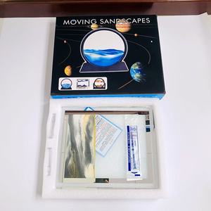 Nouveauté 2026 : Tableau d'art dynamique 3D en sable mouvant, mouvement liquide, cadre carré en verre, paysage marin profond 3D, décoration pour <span class=keywords><strong>la</strong></span> maison et le bureau - Product Image 6