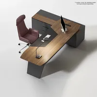 High-End Executive Boss Desk semplice moderno Designer presidente scrivania ufficio Set pannello di legno per Manager