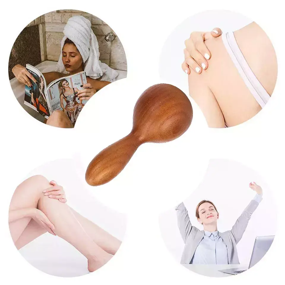 Handheld Muscle Relax Holz massage stab Lymph drainage Holz massage gerät